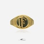 14k gouden vintage Feyenoord zegelring