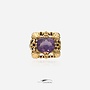 14k gold vintage ring with amethyst