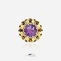 14k gold vintage ring with amethyst