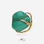 14k gold vintage ring with turquoise