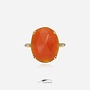 14k gold vintage ring with carnelian