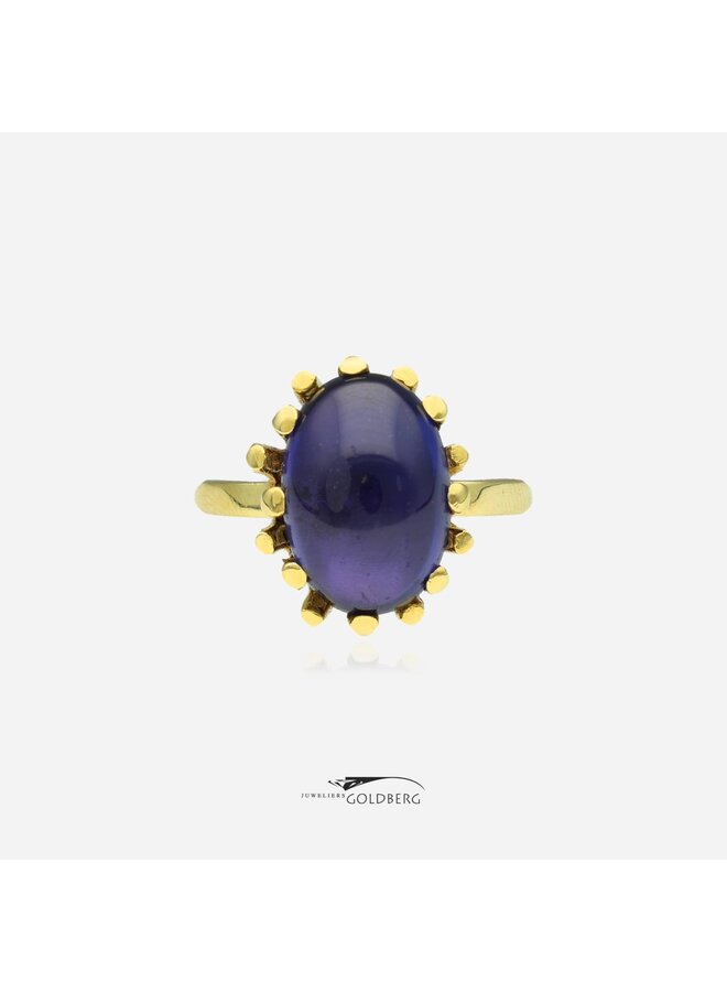 14k gouden vintage amethist ring