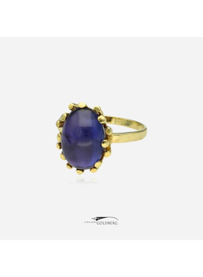 14k gold vintage ring with amethyst