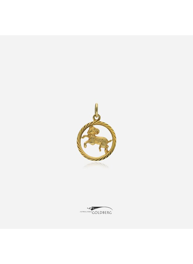 14k gouden vintage hanger ram