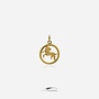 14k gold vintage ram pendant