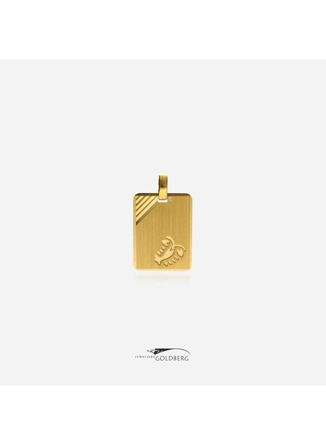 14k gouden vintage schorpioen hanger