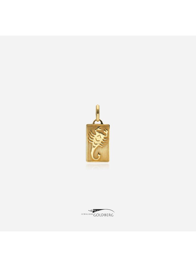 14k gouden vintage schorpioen hanger