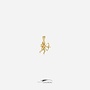 14k gold vintage Sagittarius pendant