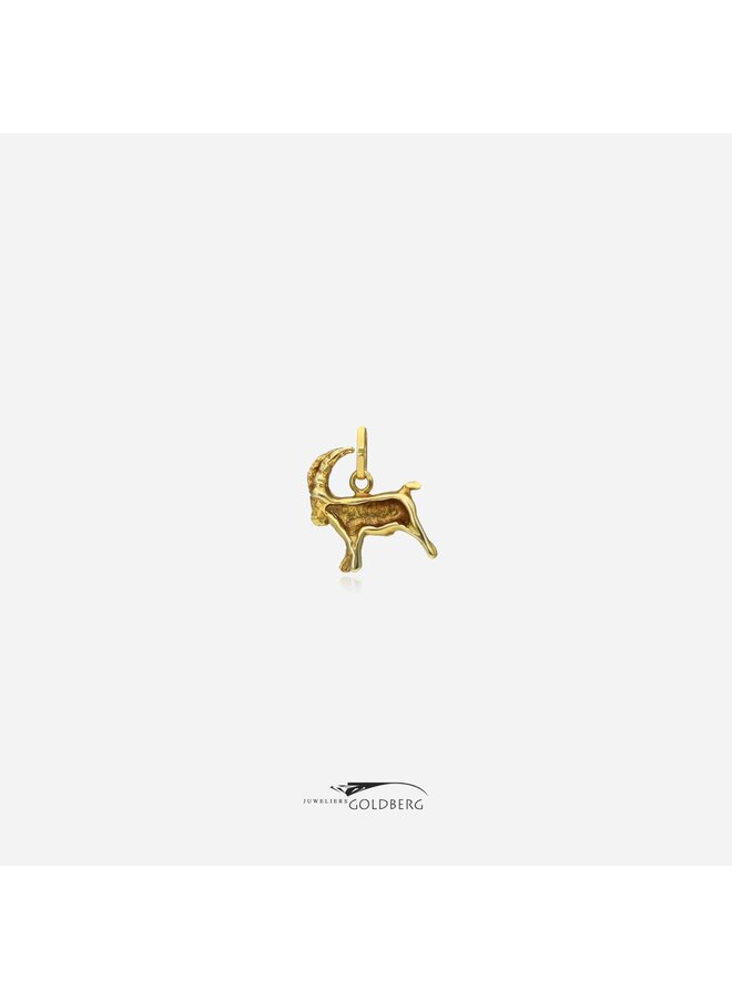 14k gouden vintage hanger steenbok