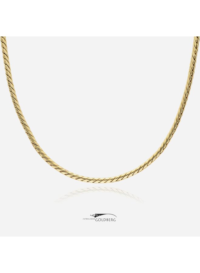 14k gouden vintage vossenstaart collier