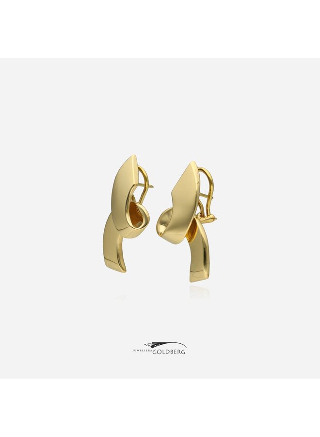 18k gold vintage Paloma Picasso clip-on earrings by Tiffany & Co.
