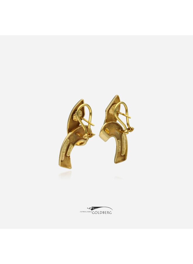 18k gold vintage Paloma Picasso clip-on earrings by Tiffany & Co.