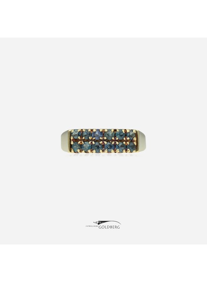 14k gold vintage sapphire ring