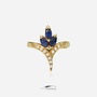 18k gold vintage ring diamond & sapphire