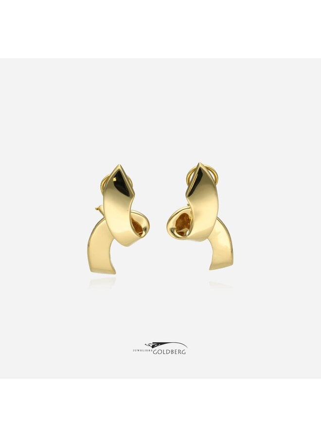 18k gold vintage Paloma Picasso clip-on earrings by Tiffany & Co.