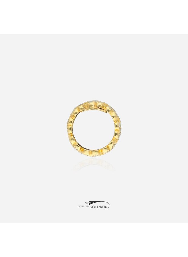 18k gouden vintage ring met diamanten (ca. 1.44ct)
