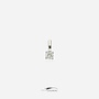 silver pendant with lab-grown diamond (approx. 0.10ct - 0.12ct)