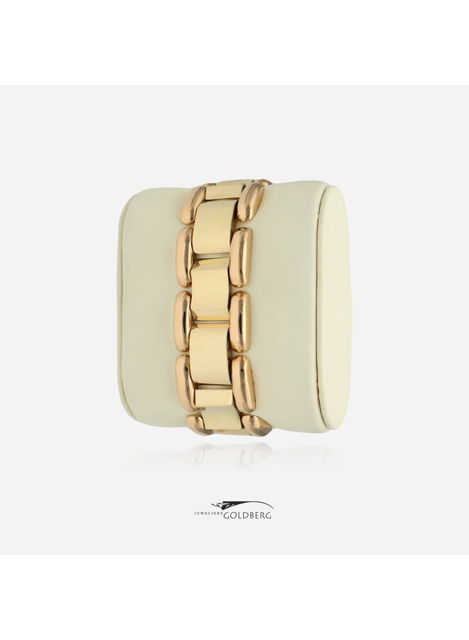 14k gouden bicolor vintage armband
