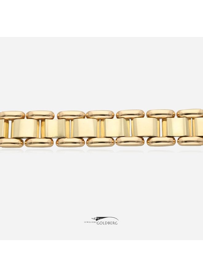 14k gold bicolor vintage bracelet