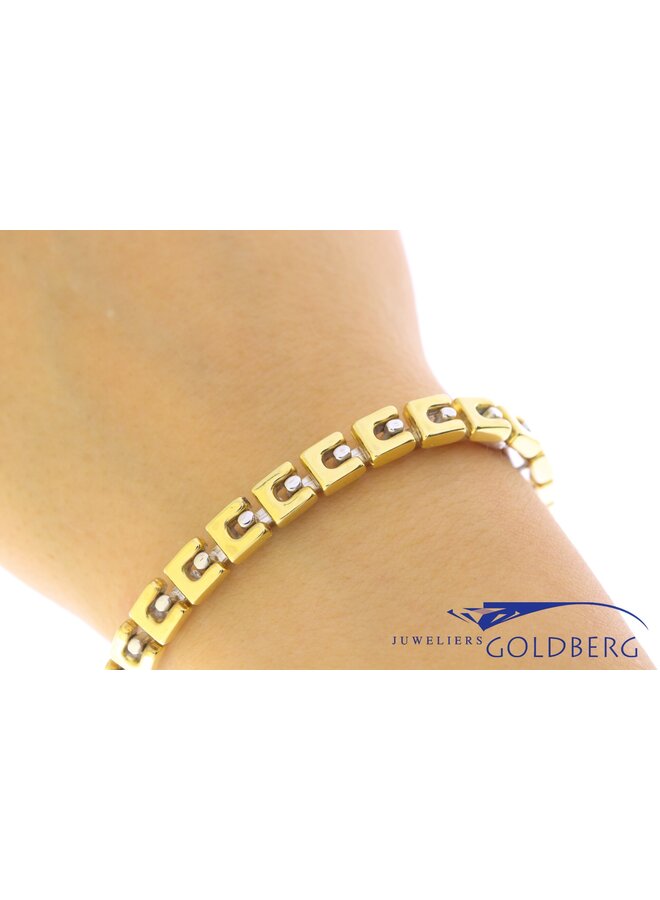 14k vintage bi-color bracelet