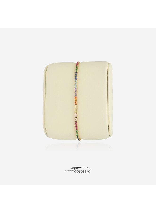 14k gouden zirkonia armband