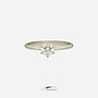14k white gold ring with 0.5ct lab-grown diamond