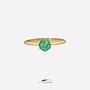 14k gouden ring smaragd 0.45ct (eigen atelier)