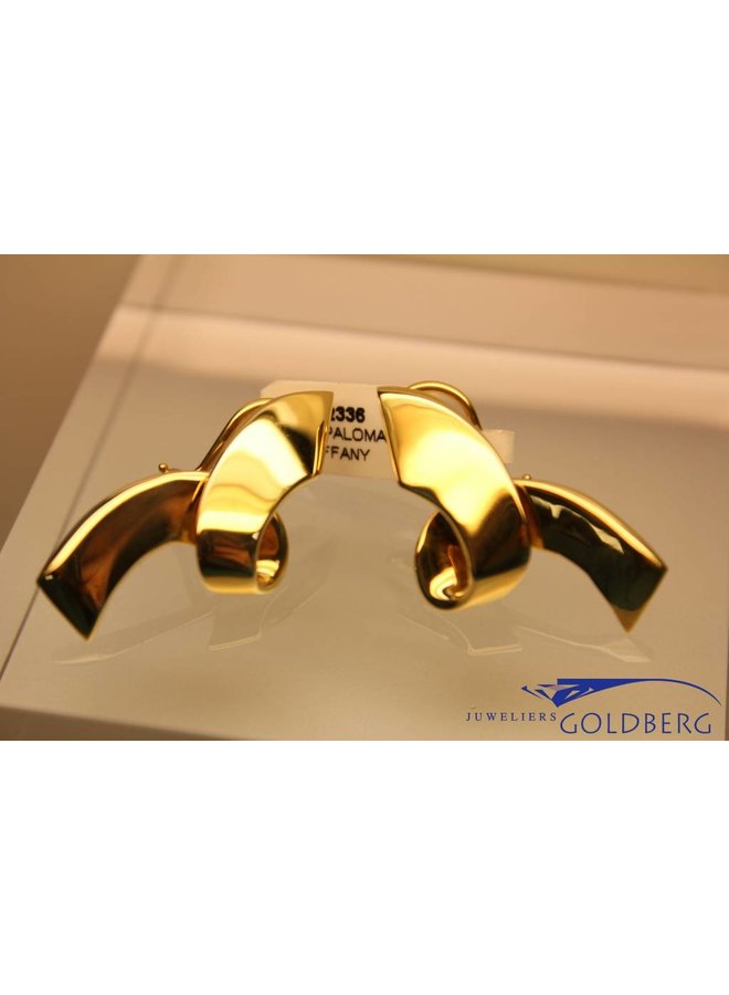 18k gold vintage Tiffany & Co. clip-on earrings