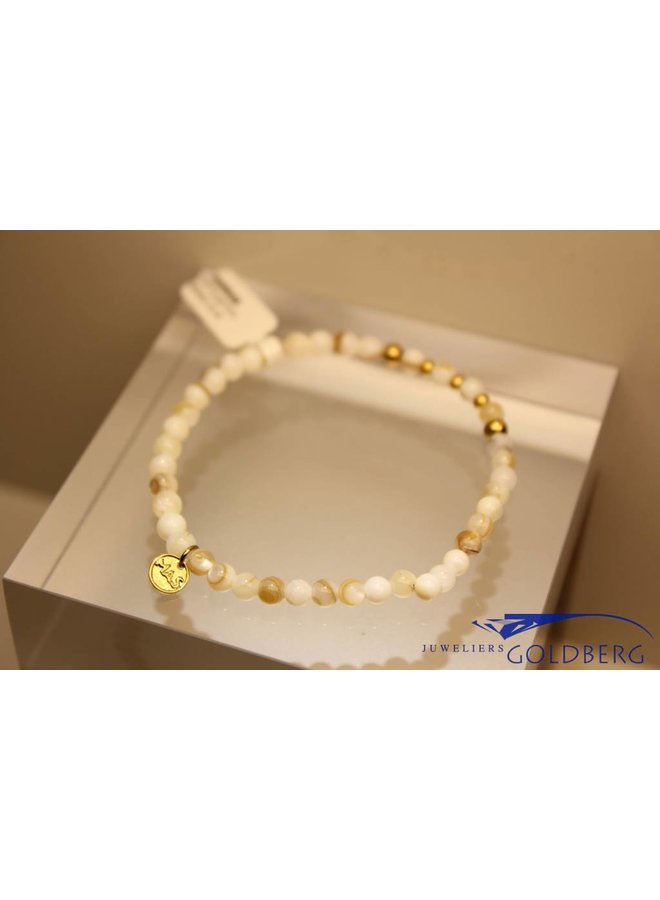 MAS bracelet Mother of Pearl gold model 2 M