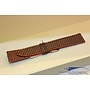 Handmade watch band python leather orange brown 19/18mm