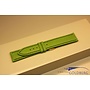 Handmade watch band lizard leather bright green dark green stitchings20/18mm