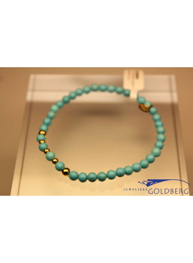 MAS bracelet turquoise gold model 2 M