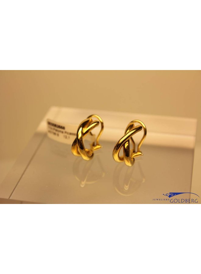 18k gouden vintage Paloma Picasso oorclips van Tiffany & Co.