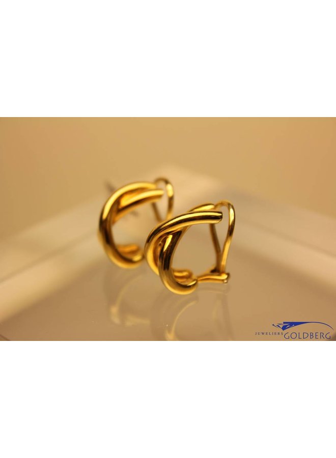 18k gouden vintage Paloma Picasso oorclips van Tiffany & Co.