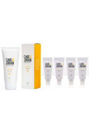Sunscreen pack for tattoo - Set of 1 tube 100ML & 4 tubes 10ML SPF50+