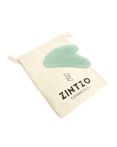 Zintzo Gua Sha Green Aventurine Massage Tool