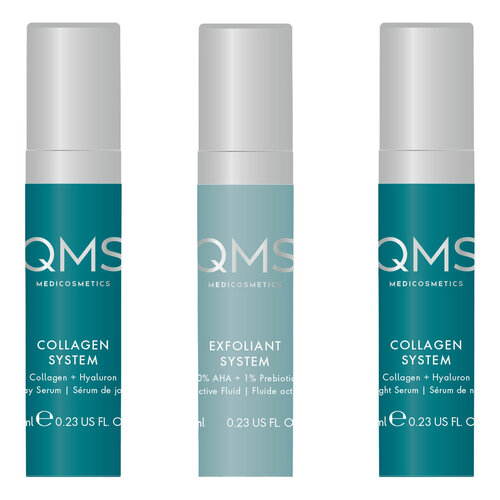 QMS Collagen + Exfoliant Strong Set 3x7ml