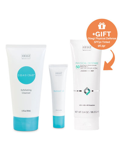 Obagi 360 Cleanse & Retinol Set +GIFT