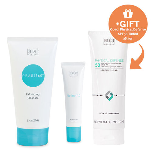 Obagi 360 Cleanse & Retinol Set +GIFT