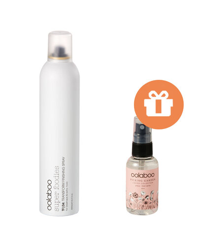 Oolaboo Super Foodies TF/04 Transform Finishing Spray 400ml +GIFT