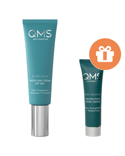 QMS Active Glow Tinted Day Cream SPF50 50ml +GIFT