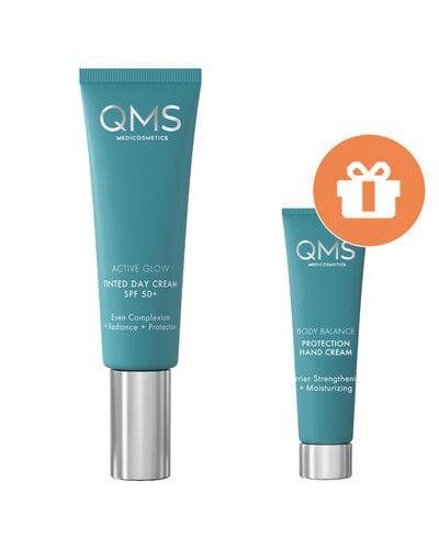 QMS Active Glow Tinted Day Cream SPF50 50ml +GIFT