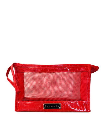 Hannah Croq Red Toiletry Bag