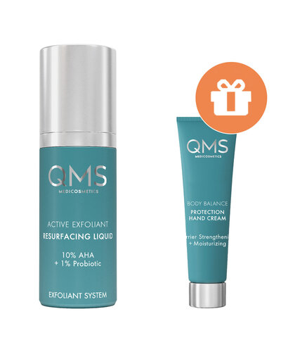 QMS 10% AHA Active Exfoliant Resurfacing Liquid 30ml +GIFT