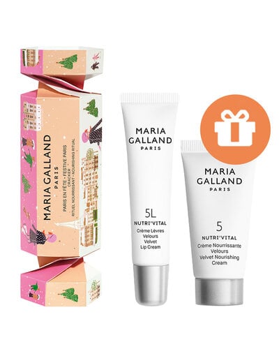 Maria Galland Cracker Nutri'Vital 5 Velvet Nourishing Cream 15ml & 5L Velvet Lip Cream 10ml