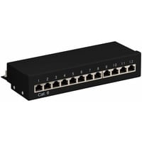 CAT 6 Mini/Desktop Patch Panel 12 Poorts