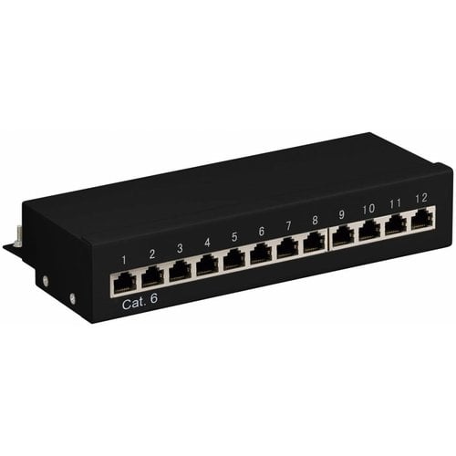 Cat6 Mini/Desktop 12 Port Patch Panel