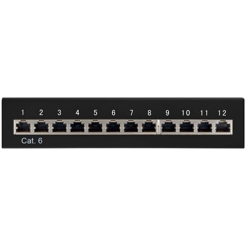 Cat6 Mini/Desktop 12 Port Patch Panel