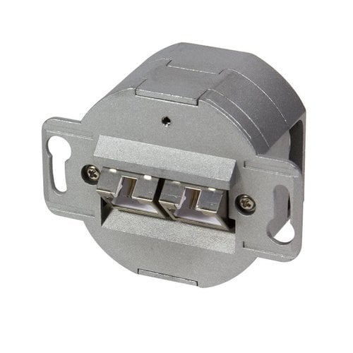 Cat6 Surface Mounted Box Fully Shielded RAL 9010