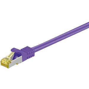 Cat7 0.5M Paars SSTP/PiMF halogeenvrij patchkabel